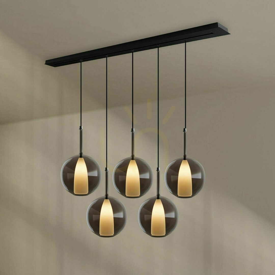 Verifica Lustă s.luce Belluna multicolor sticlă metal 5 becuri E14 14 cm modernă Lustă s.luce Belluna multicolor sticlă metal 5 becuri E14 14 cm modernă