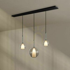 Corp suspendat s.luce Belluna 193964, 3×E27, sticlă fumurie Ø24 cm small 3