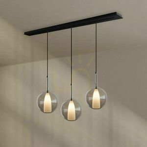 Corp suspendat s.luce Belluna 193964, 3×E27, sticlă fumurie Ø24 cm small 9