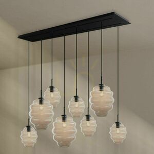 Lustru s.luce Echos 8 brațe sticlă transparentă Ø18/25 cm modernă small 4