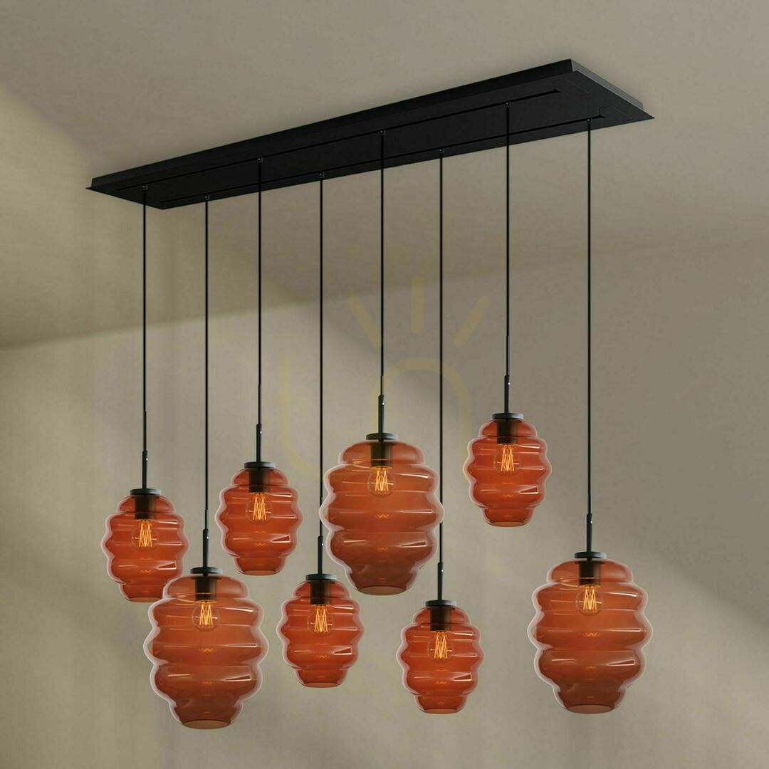 previzualizare Lustră s.luce Echos 8 brațe multicolor E27 160 cm Lustră s.luce Echos 8 brațe multicolor E27 160 cm