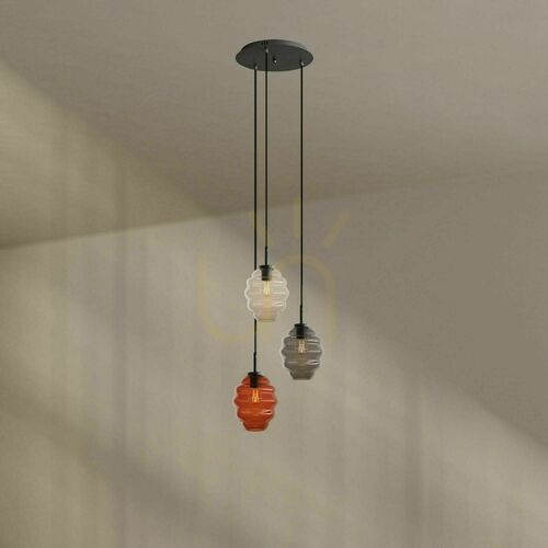 Verifica Lustră s.luce Echos cu 3 brațe, multicolor, E27, Ø40 cm