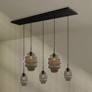 Lustră s.luce Echos 5 brațe, sticlă transparentă, E27, 160 cm small 3