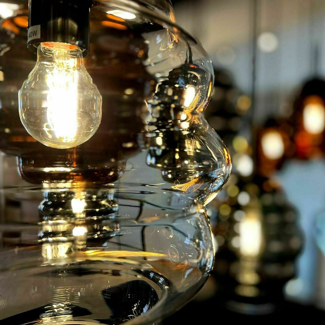 Vedere Lustră s.luce Echos cu 5 brațe, sticlă transparentă, Ø 60 cm Lustră s.luce Echos cu 5 brațe, sticlă transparentă, Ø 60 cm