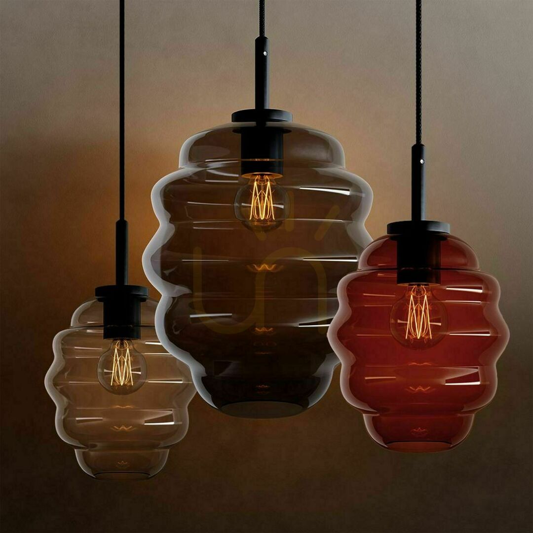 Verifica Lustru suspendat s.luce Echos maro sticlă metal 3xE27 Ø18 cm Lustru suspendat s.luce Echos maro sticlă metal 3xE27 Ø18 cm