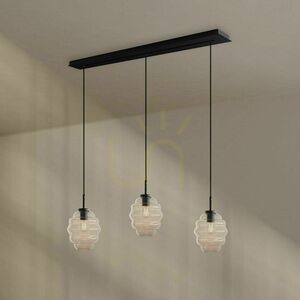 Lustru suspendat s.luce Echos maro sticlă metal 3xE27 Ø18 cm 3 Lustru suspendat s.luce Echos maro sticlă metal 3xE27 Ø18 cm small 3