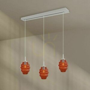 Lustru suspendat s.luce Echos maro sticlă metal 3xE27 Ø18 cm 5 Lustru suspendat s.luce Echos maro sticlă metal 3xE27 Ø18 cm small 5