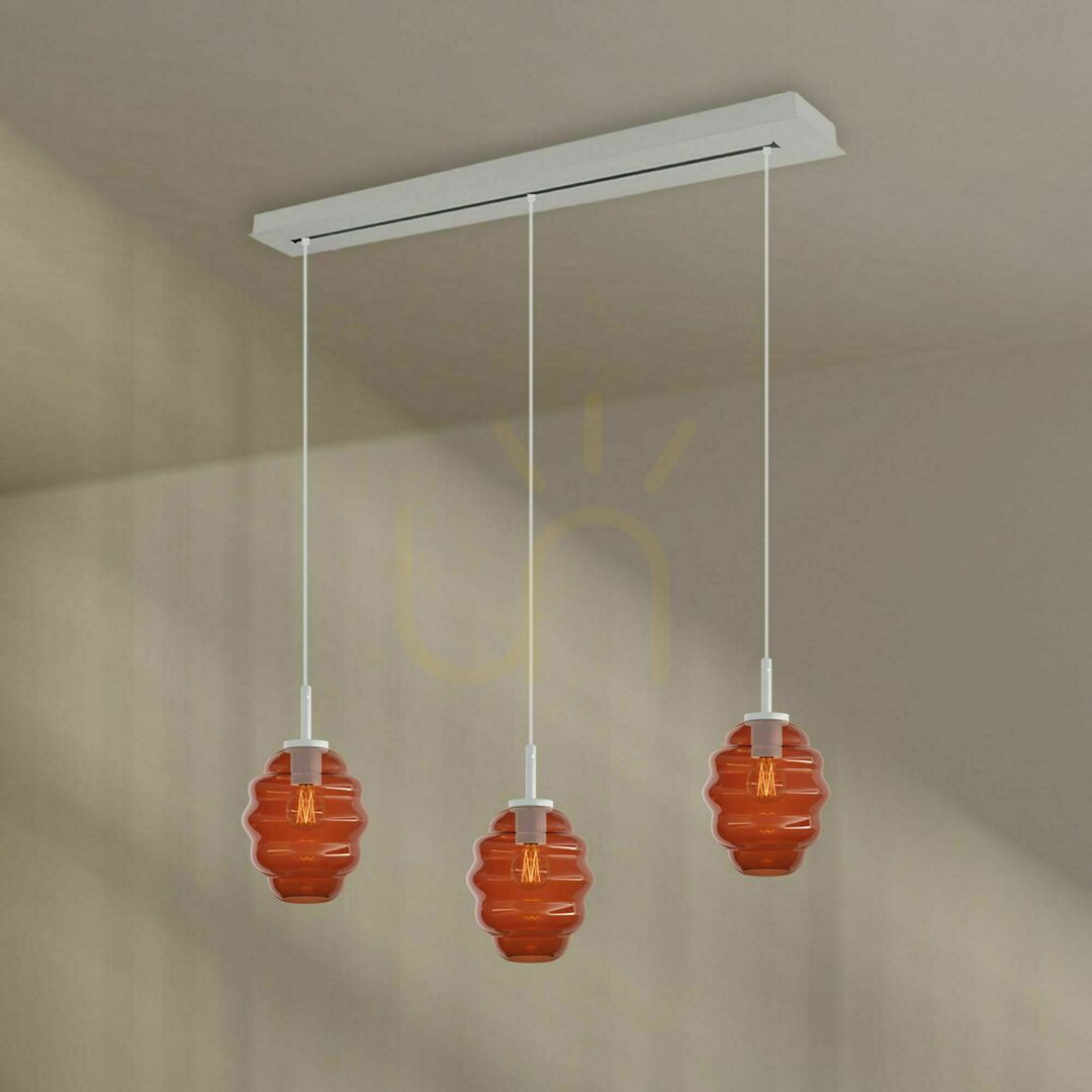 Verifica Lustru suspendat s.luce Echos maro sticlă metal 3xE27 Ø18 cm Lustru suspendat s.luce Echos maro sticlă metal 3xE27 Ø18 cm