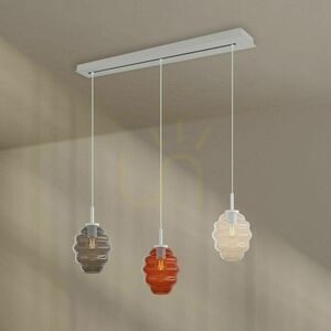 Lustru suspendat s.luce Echos maro sticlă metal 3xE27 Ø18 cm 9 Lustru suspendat s.luce Echos maro sticlă metal 3xE27 Ø18 cm small 9