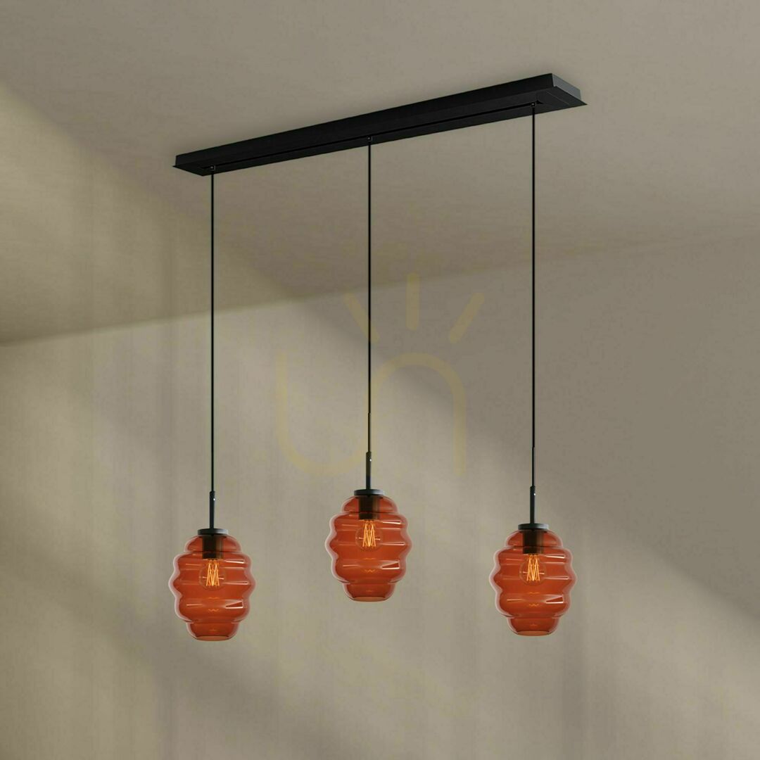 Verifica Lustru suspendat s.luce Echos maro sticlă metal 3xE27 Ø18 cm Lustru suspendat s.luce Echos maro sticlă metal 3xE27 Ø18 cm