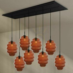 Lustră s.luce Echos maro sticlă metal 8 becuri E27 Ø25 cm modernă 11 Lustră s.luce Echos maro sticlă metal 8 becuri E27 Ø25 cm modernă small 11