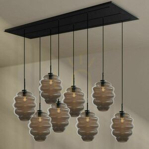Lustră s.luce Echos maro sticlă metal 8 becuri E27 Ø25 cm modernă 12 Lustră s.luce Echos maro sticlă metal 8 becuri E27 Ø25 cm modernă small 12