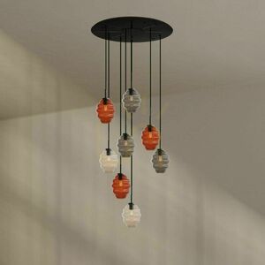 Lustă s.luce Echos transparentă, 8 brațe, sticlă, Ø80 cm, E27, dimmabilă small 4