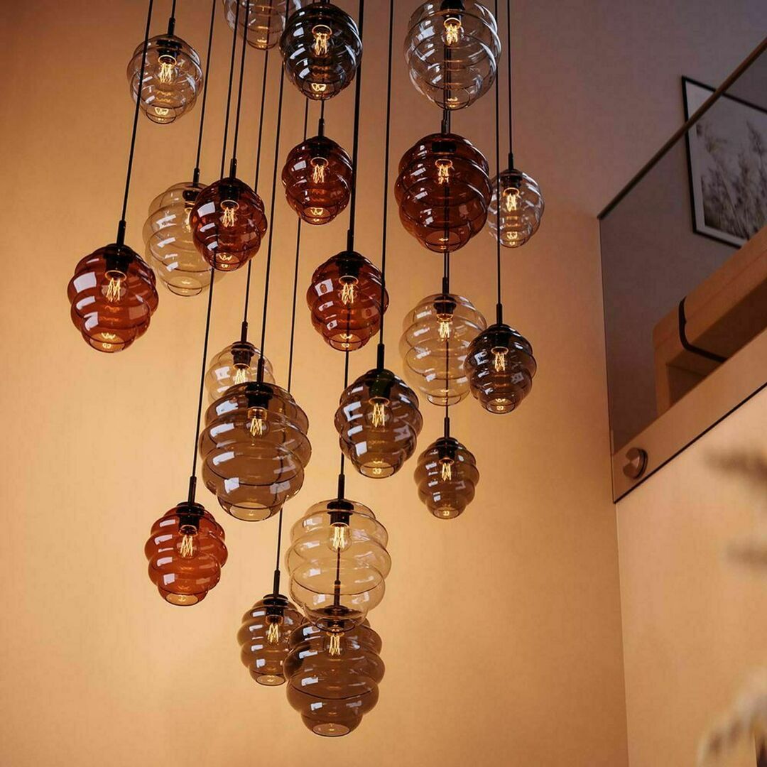 Verifica Lustră s.luce Echos maro, 12 brațe, Ø 80 cm, sticlă, metal Lustră s.luce Echos maro, 12 brațe, Ø 80 cm, sticlă, metal