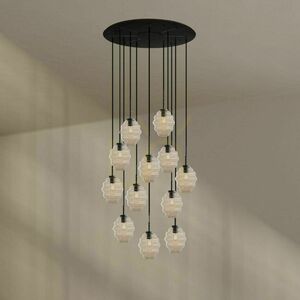 Lustră s.luce Echos maro, 12 brațe, Ø 80 cm, sticlă, metal 3 Lustră s.luce Echos maro, 12 brațe, Ø 80 cm, sticlă, metal small 3