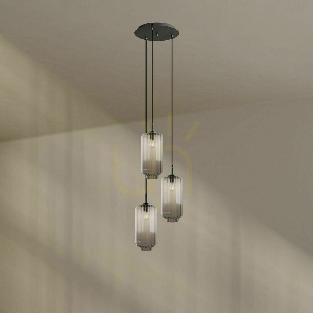 Spectacol Lustru s.luce Velo maro, 3 becuri, sticlă, metal, Ø40 cm, E27, dimabil Lustru s.luce Velo maro, 3 becuri, sticlă, metal, Ø40 cm, E27, dimabil