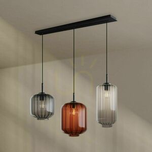 Lustru suspendat s.luce Velo maro sticlă metal 3xE27 Ø18/20/25 cm 4 Lustru suspendat s.luce Velo maro sticlă metal 3xE27 Ø18/20/25 cm small 4