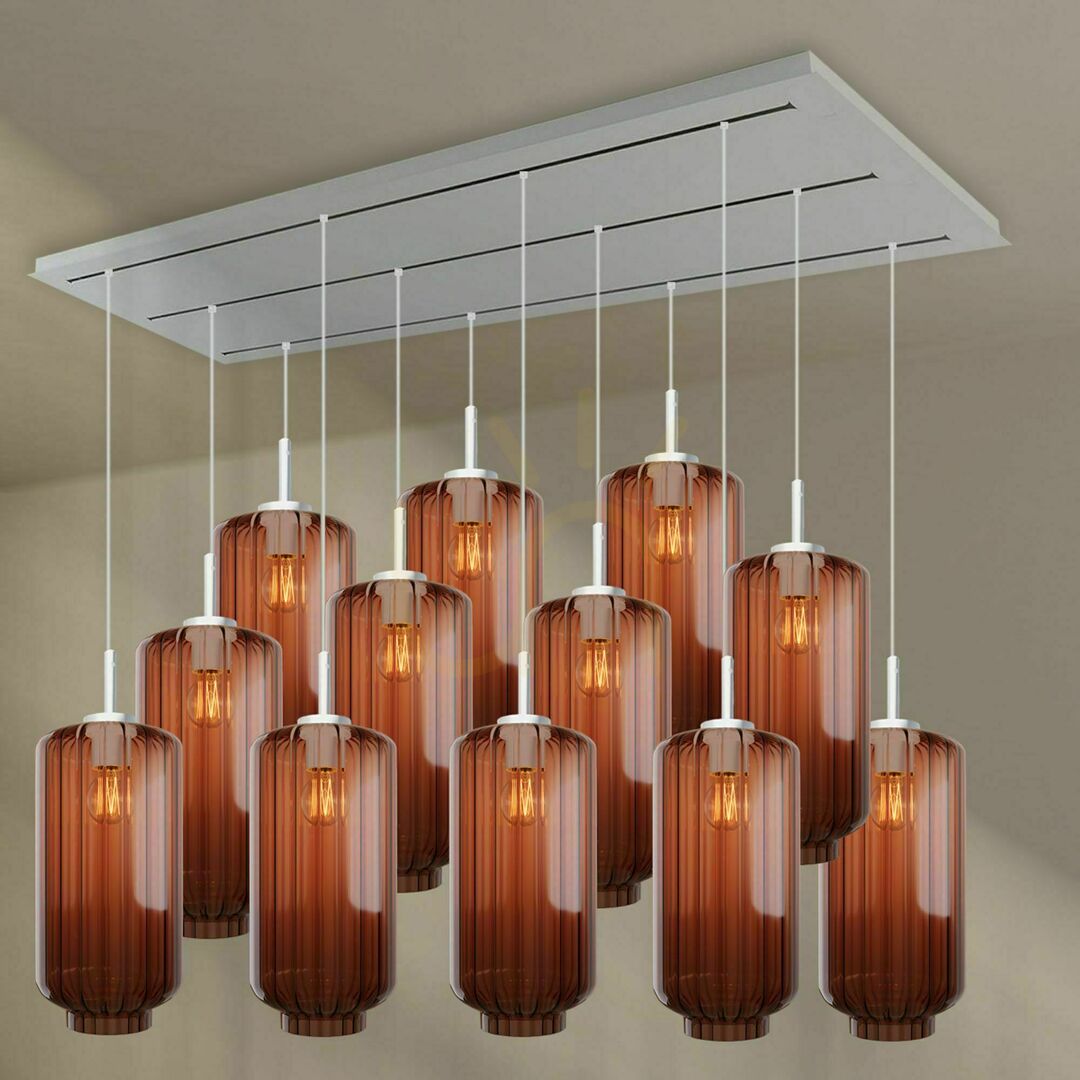 Verifica Candelabru s.luce Velo maro sticlă metal 12 brațe Ø18 cm Candelabru s.luce Velo maro sticlă metal 12 brațe Ø18 cm