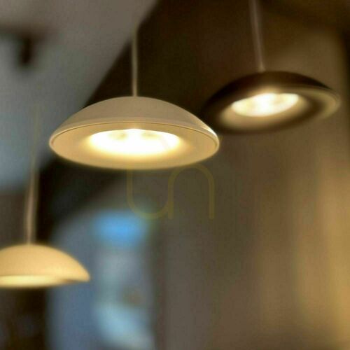 Verifica Lustră suspendată s.luce Santa Air LED neagră 5x2700K Ø60 cm