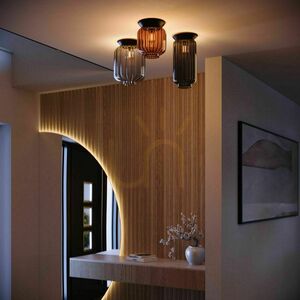 Plafonieră s.luce Velo neagră din sticlă E27 18 cm Rotary small 11