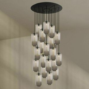 Lustră suspendată s.luce Velo, transparentă, sticlă, 20 becuri, Ø 120 cm small 4