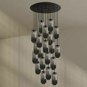 Lustră suspendată s.luce Velo maro sticlă metal 20 becuri Ø18 cm 3 Lustră suspendată s.luce Velo maro sticlă metal 20 becuri Ø18 cm small 3