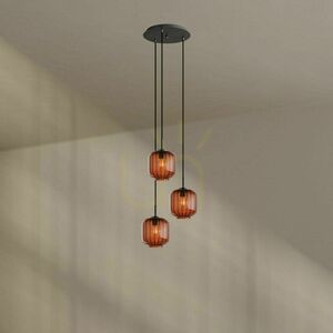 Lustră s.luce Velo 3 brațe, sticlă transparentă, Ø40 cm, E27, modernă small 1