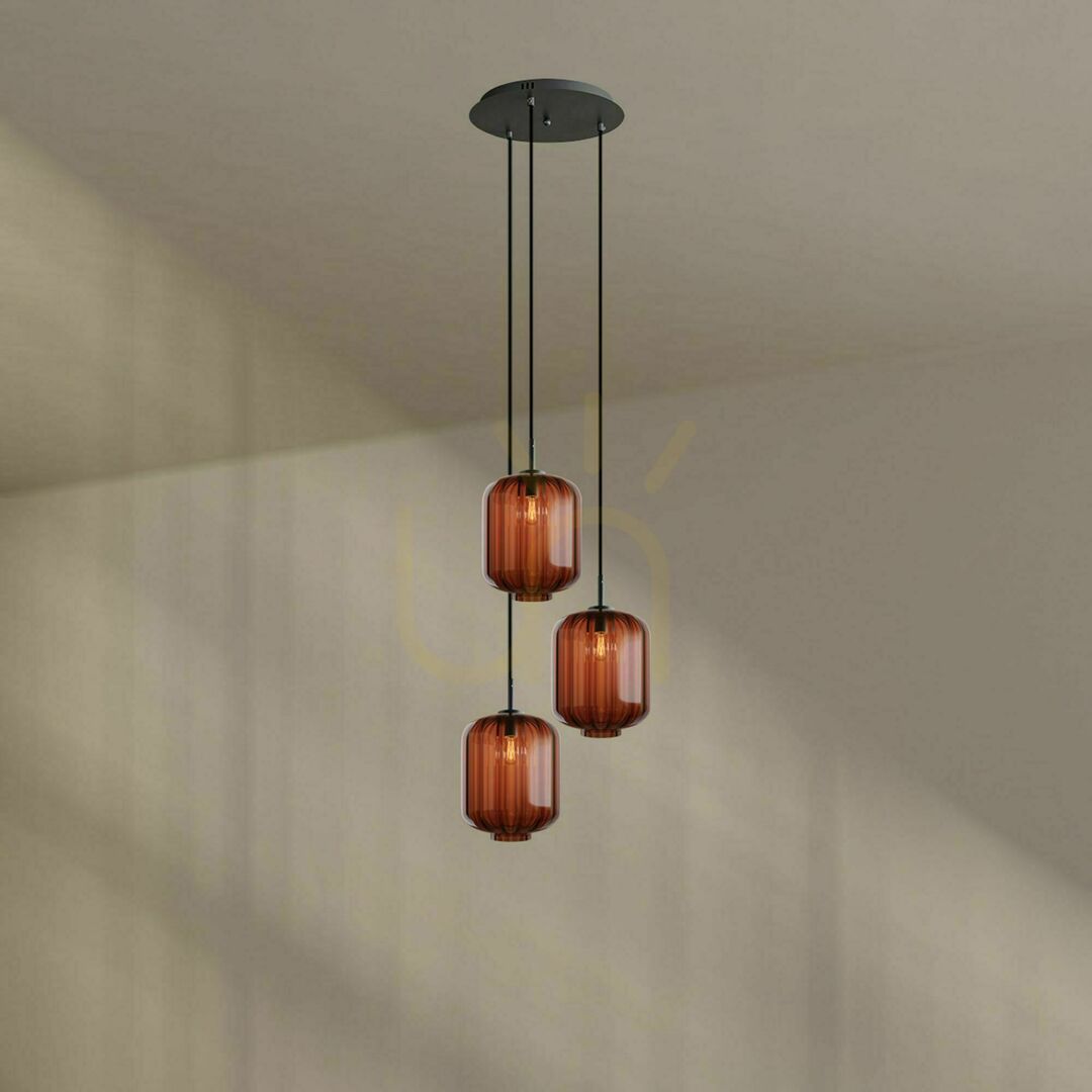 Vedere Lustră s.luce Velo albă 3 becuri E27 sticlă metal, 25 cm, modernă Lustră s.luce Velo albă 3 becuri E27 sticlă metal, 25 cm, modernă