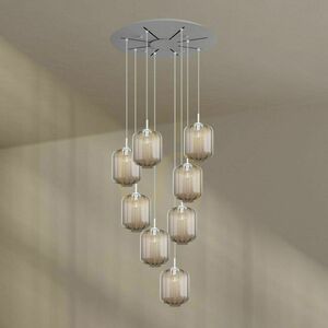 Lustră s.luce Velo maro, 8 brațe, Ø 80 cm, sticlă, stil modern, E27 9 Lustră s.luce Velo maro, 8 brațe, Ø 80 cm, sticlă, stil modern, E27 small 9
