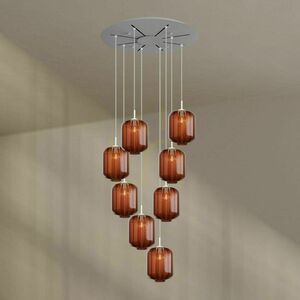 Lustră s.luce Velo albă 8 brațe sticlă metal Ø80 cm modernă 7 Lustră s.luce Velo albă 8 brațe sticlă metal Ø80 cm modernă small 7