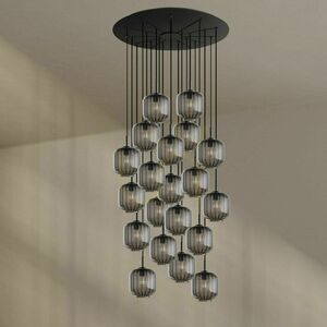 Lustră s.luce Velo maro sticlă metal 20 brațe, Ø 120 cm small 4