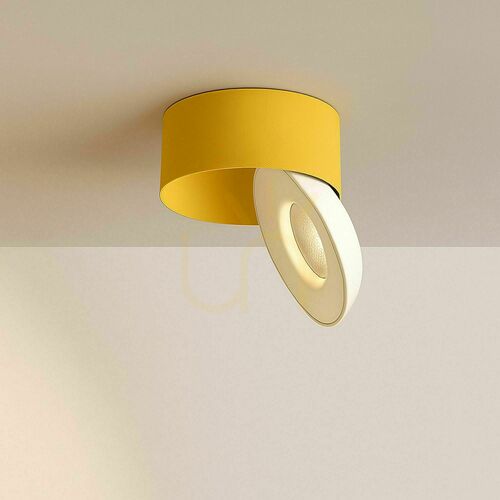 Verifica Spot tavan LED s.luce Fresh galben rotund metal 10,8 cm, dimabil, 2700K, 840 lm