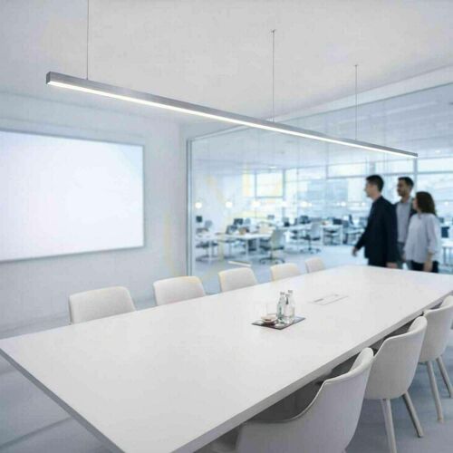 Verifica Lampă suspendată LED liniară s.luce Oris XL argintiu 4000K pentru birou