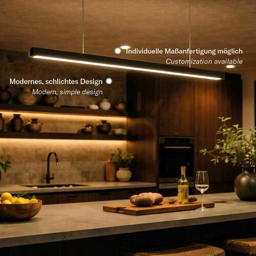 Verifica Lampă suspendată LED s.luce Oris argintie, liniară, 2700K, 160 cm