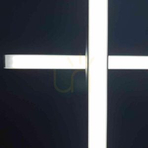 Lampă suspendată LED s.luce Oris argintie, liniară, 2700K, 160 cm small 9
