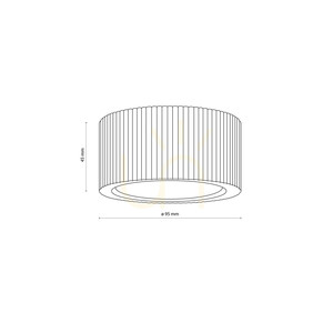 Plafonieră TK-Lighting EVE CORTE WOOD 11779 în nuanță de nuc, 1×GX53, 9,5 cm small 6