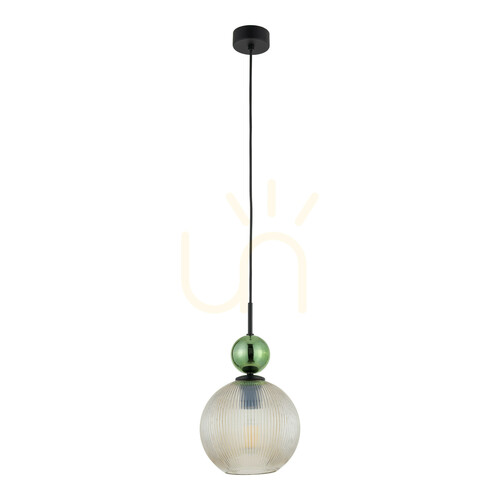 Verifica Lampa suspendată Sophia Big Green Cognac 1 Xe27