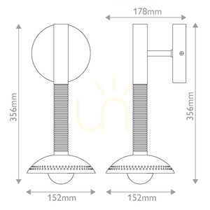 Aplică de perete cu LED Arden – 1 sursă de lumină – auriu periat, de la Elstead small 4