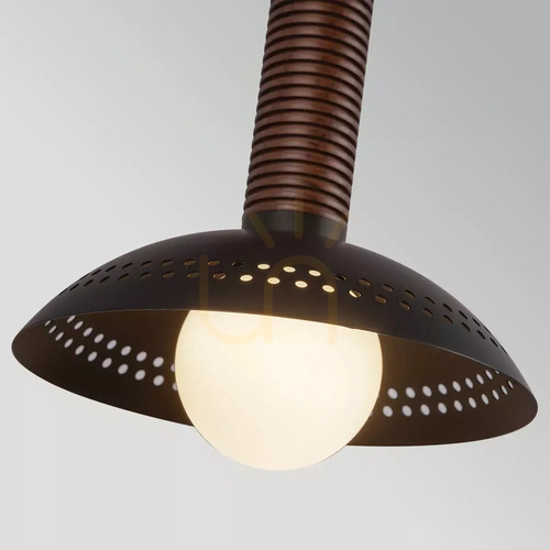 Verifica Aplică de perete Arden cu LED – 2 surse de lumină – negru mat, furnir de nuc, Elstead