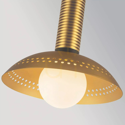 Verifica Lampă suspendată mică cu LED Arden – auriu periat, de la Elstead