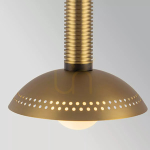 Lampă suspendată mică cu LED Arden - Auriu periat Elstead small 3
