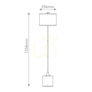 Lampadar Issa – 1 sursă de lumină – auriu periat Elstead small 2