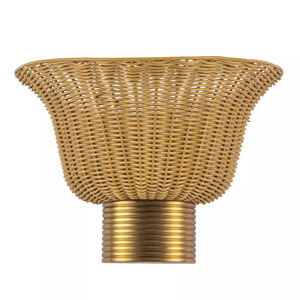 Aplică de perete Kai – 2 surse de lumină – auriu periat, ratan Elstead 1 Aplică de perete Kai – 2 surse de lumină – auriu periat, ratan Elstead small 1