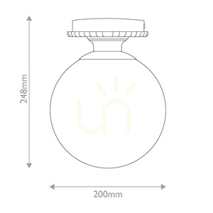 Lampa de tavan Otis – 1 sursă de lumină – negru mat Elstead small 6
