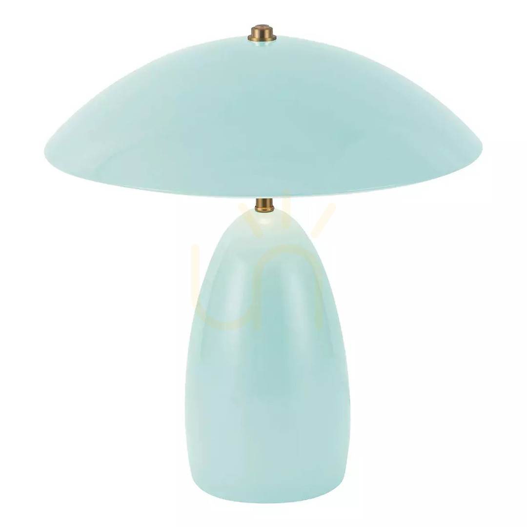 Verifica Lampa de masă cu LED Poppy, model mediu – albastru deschis, de la Elstead Lampa de masă cu LED Poppy, model mediu – albastru deschis, de la Elstead