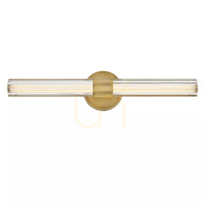 Aplică de perete cu LED Georgette, dimensiune medie – alamă lăcuită, Elstead small 3