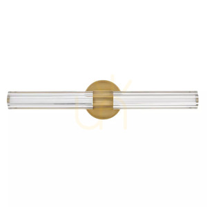 Aplică de perete cu LED Georgette, dimensiune medie – alamă lăcuită, Elstead small 4
