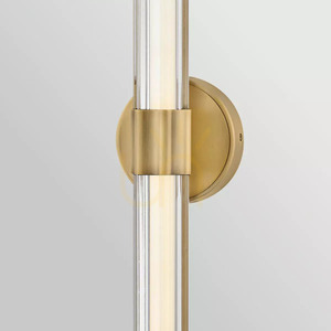 Aplică de perete cu LED Georgette, dimensiune medie – alamă lăcuită, Elstead small 6
