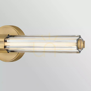 Aplică de perete cu LED Georgette, dimensiune medie – alamă lăcuită, Elstead small 7