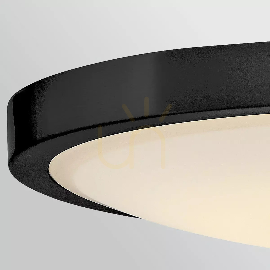 Afişa Lampă de tavan semi-încastrată Kieran cu LED - Negru, alamă Elstead Lampă de tavan semi-încastrată Kieran cu LED - Negru, alamă Elstead